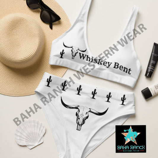Yeehaw Whiskey Bent Hell Bound Bikini - #bk, beach, beachwear, bent, bikini, bikini bottom, bull head, bullhead, cactus, cactus print, hell bound, swim, swimming, swimsuit, swimwear, whiskey, whiskey bent -  - Baha Ranch Western Wear