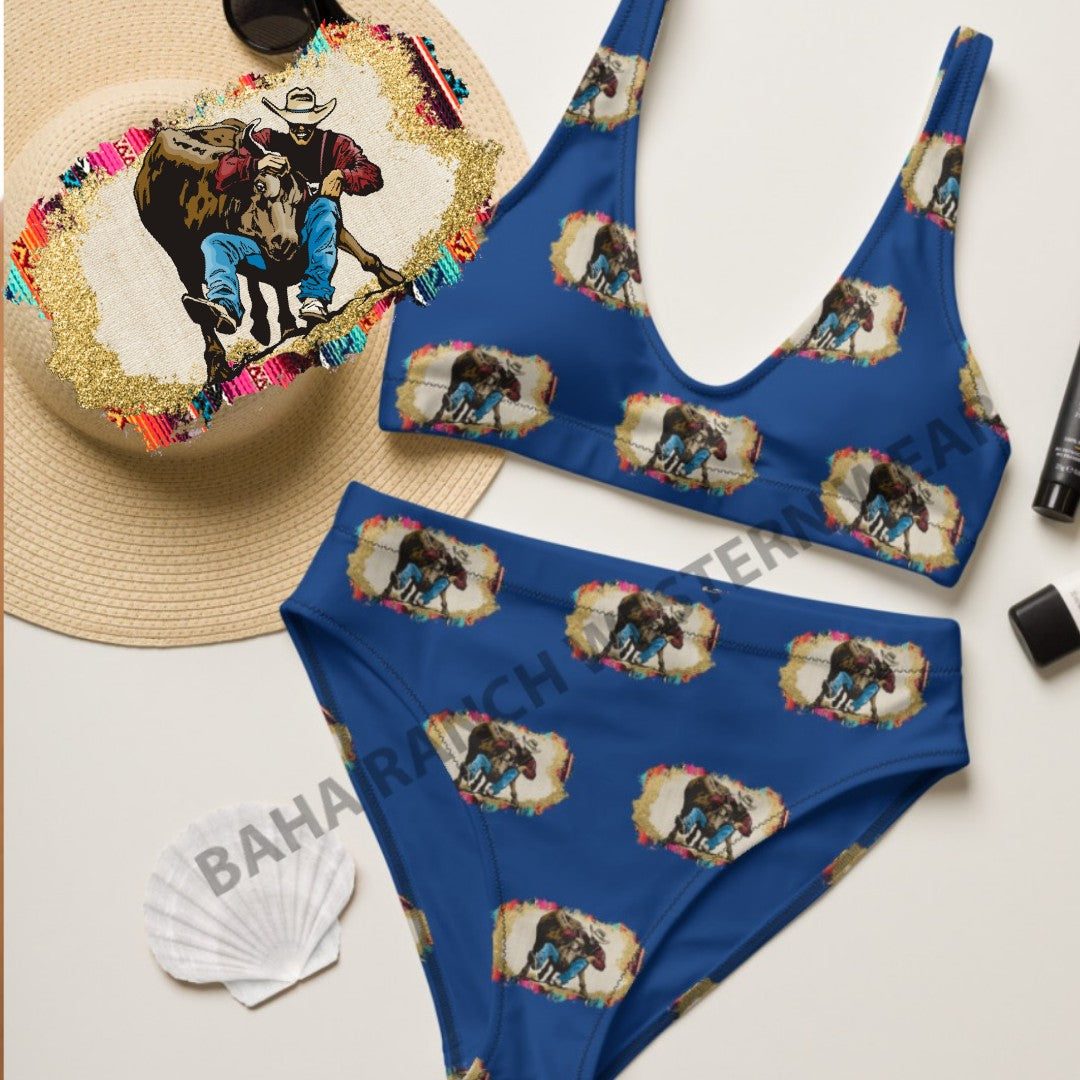 Yeehaw Bulldogger Bikini - #bk, beach, bikini, bikini set, summer, swim wear, swimming, swimsuit -  - Baha Ranch Western Wear
