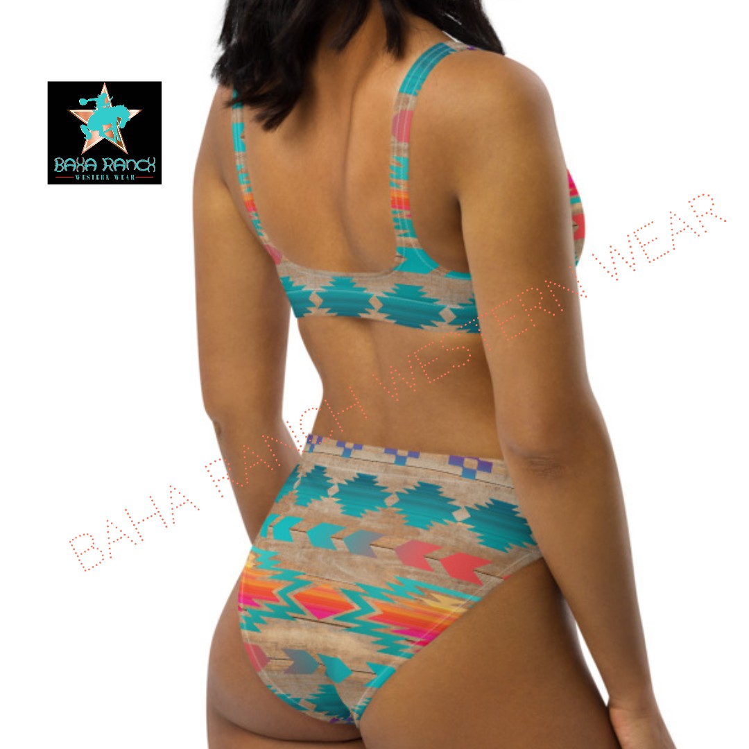 Yeehaw Southwest Aztec Bikini - #bk, #swimming, #swimsuit, #swimwear, aztec, bikini, bikini bottom, bikini top, southwest -  - Baha Ranch Western Wear