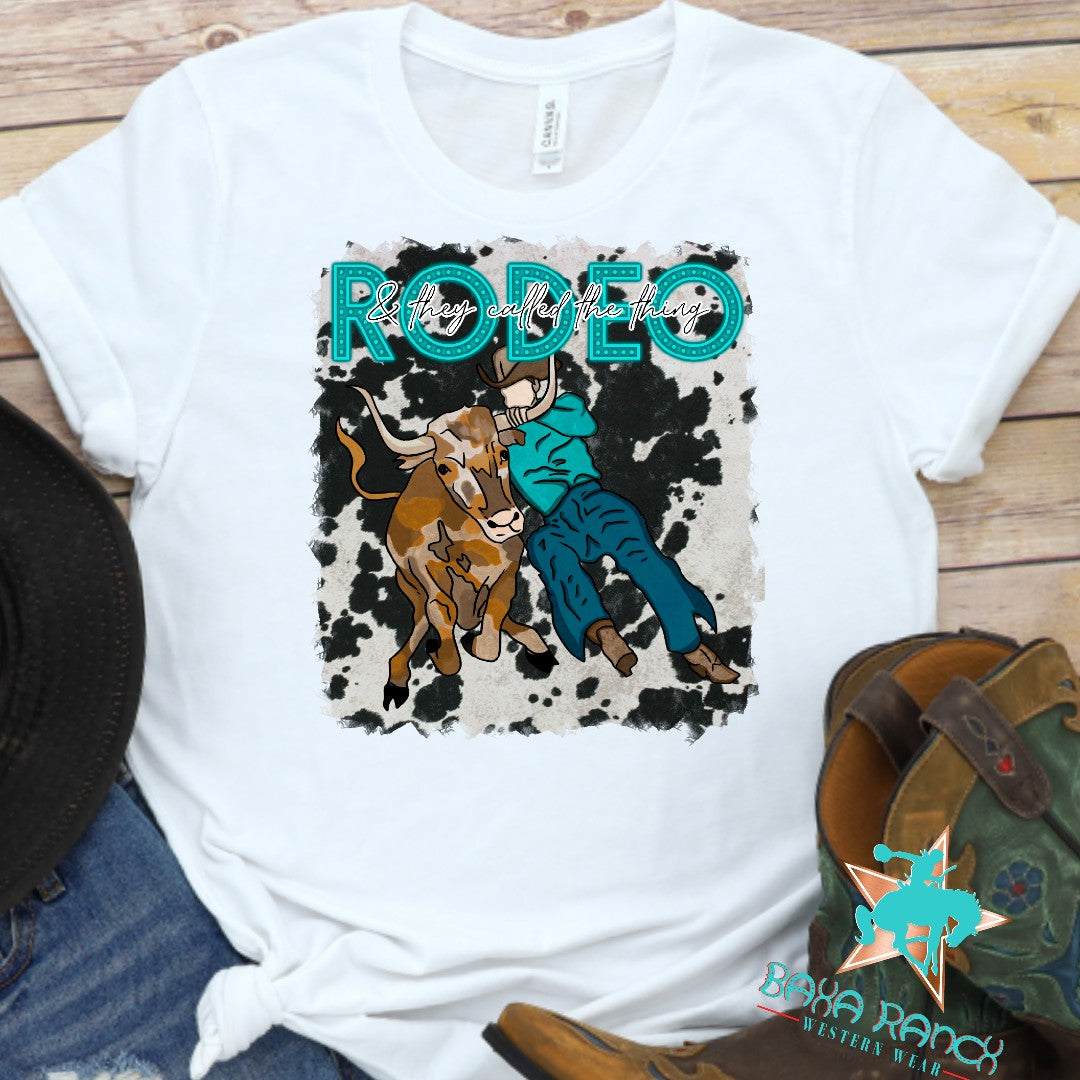 BullDogger Tee CHOICE OF COLORS - bull dogger, cowboy, tee, tshirt -  - Baha Ranch Western Wear