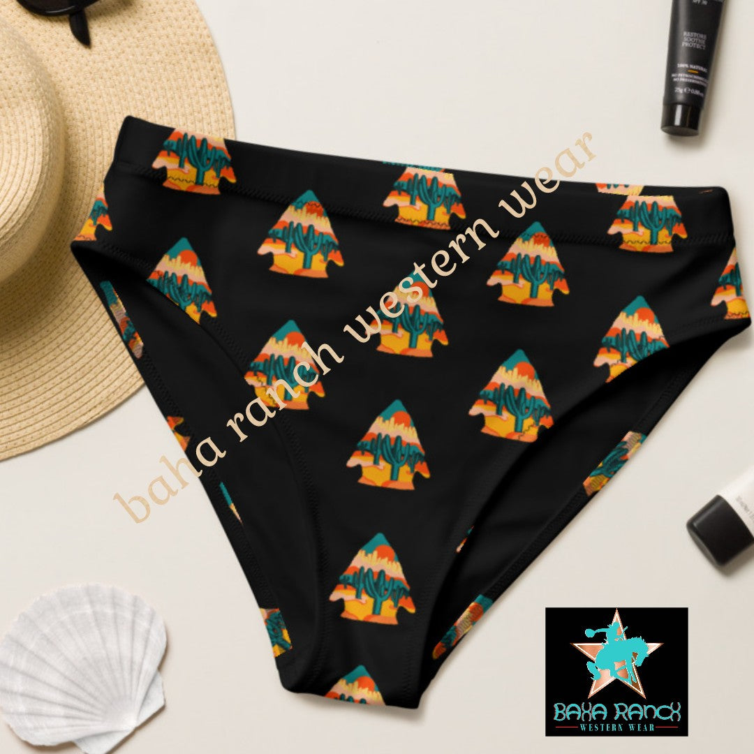 Yeehaw Desert Arrowhead Bikini Bottom - #bkbottom, #swimming, #swimsuit, arrow head, arrowhead, bikini set, desert -  - Baha Ranch Western Wear