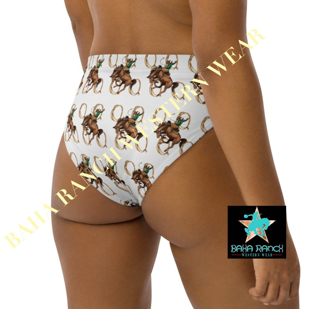 Yeehaw Rope & Ride Bikini Bottom - #bkbottom, #swimming, #swimsuit, beach, bikini, bikini bottom, bikini set, bronc, ride, rope, rope & ride -  - Baha Ranch Western Wear
