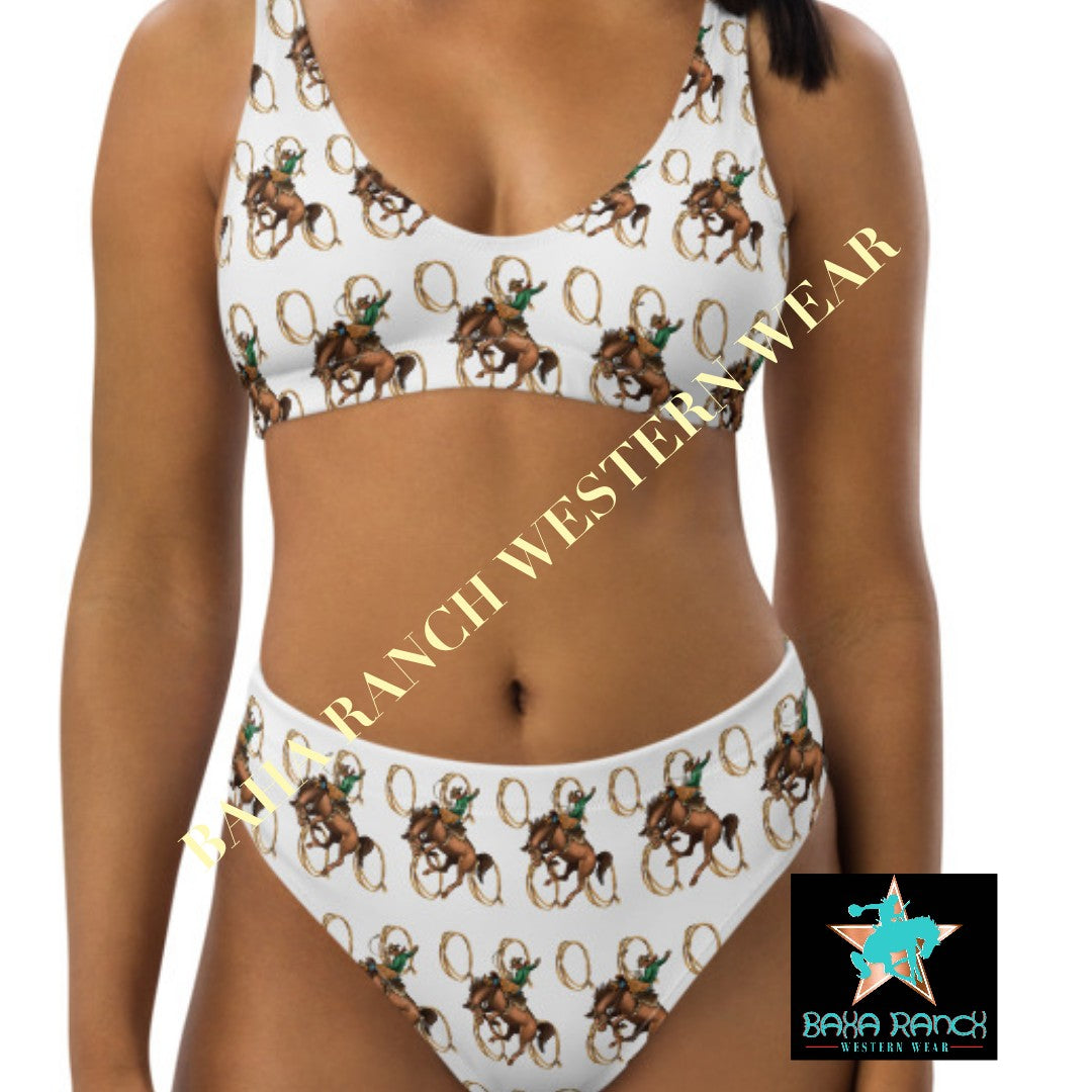 Yeehaw Rope & Ride Bikini - #bk, #swimming, #swimsuit, beach, bikini, bikini set, bronc, ride, rope, rope & ride -  - Baha Ranch Western Wear