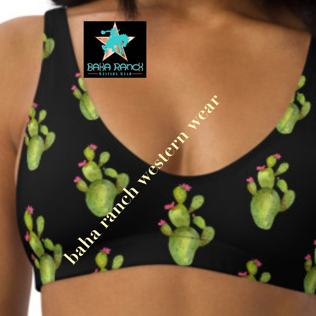 Yeehaw All Over Cactus Bikini - #bk, #swimming, #swimsuit, beach, bikini, bikini bottom, bikini top, cactus, cactus print, southwest, swim suit -  - Baha Ranch Western Wear