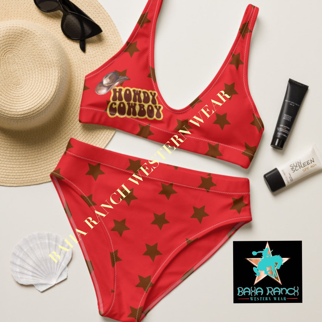 Yeehaw Howdy Cowboy Bikini - #bk, beach, beaches, bikini, bikini bottom, bikini set, bikini top, swim, swim suit, swimming, swimsuit -  - Baha Ranch Western Wear