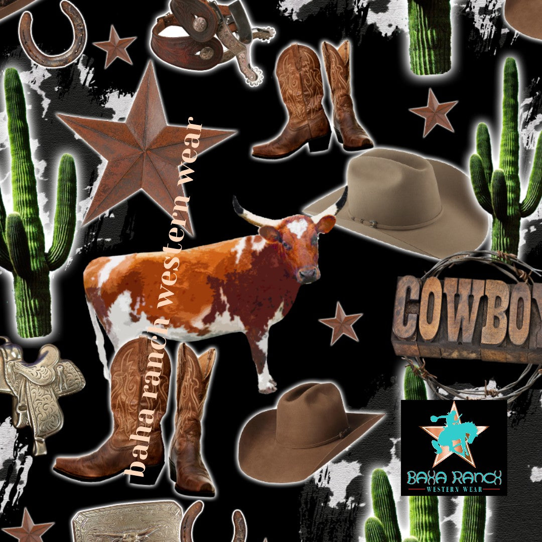 Yeehaw Cowboy Collage Bikini - #bk, #swim, #swimming, #swimmingsuit, #swimmingsuits, #swimsuit, #swimsuits, #swimwear, #westernswimsuit, bikini, bikini swim suit, bikini swim wear, cowboy, cowboy print, cowgirl, cwboy, southwestern, western -  - Baha Ranch Western Wear