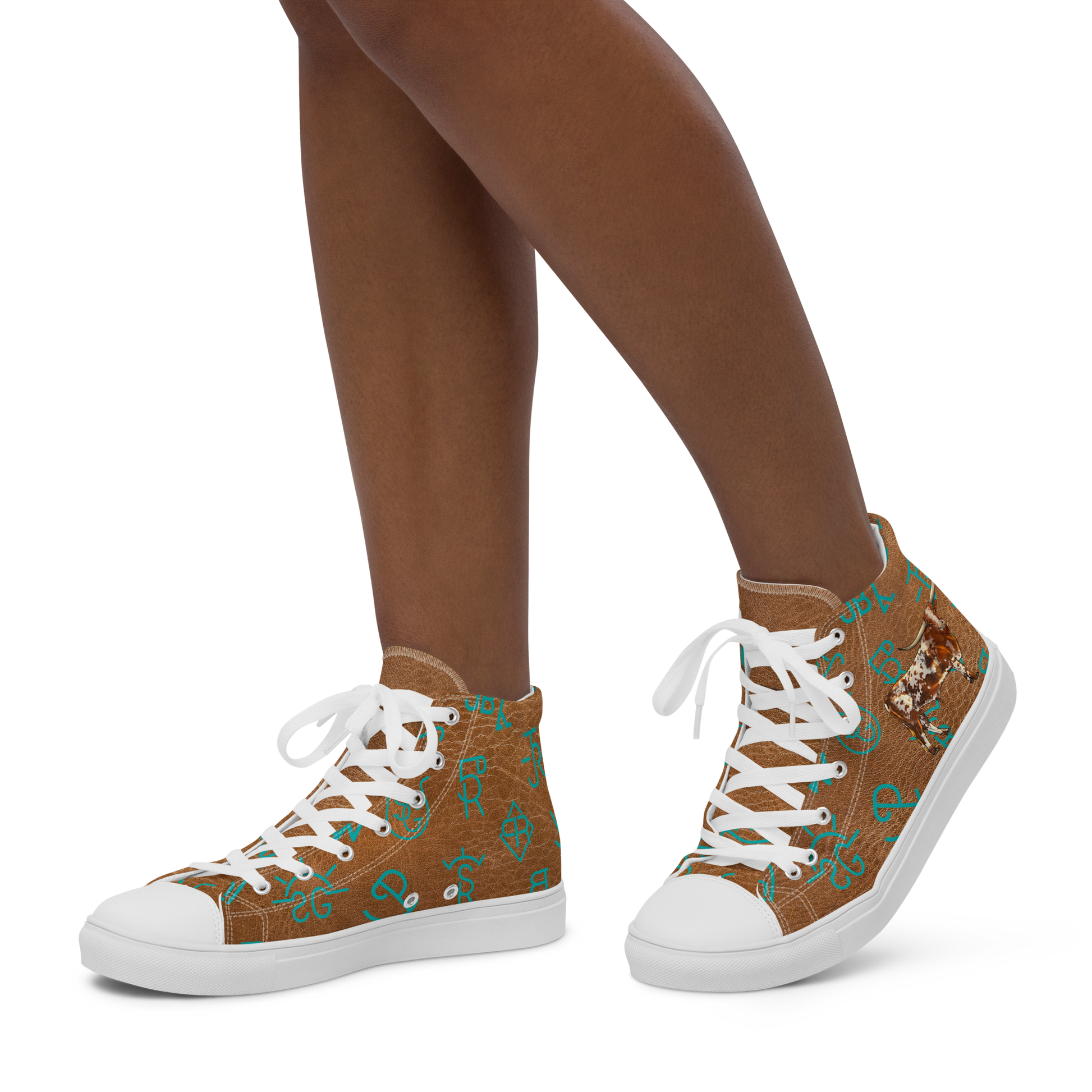 Longhorns Brands Women s high top canvas shoes Baha Ranch