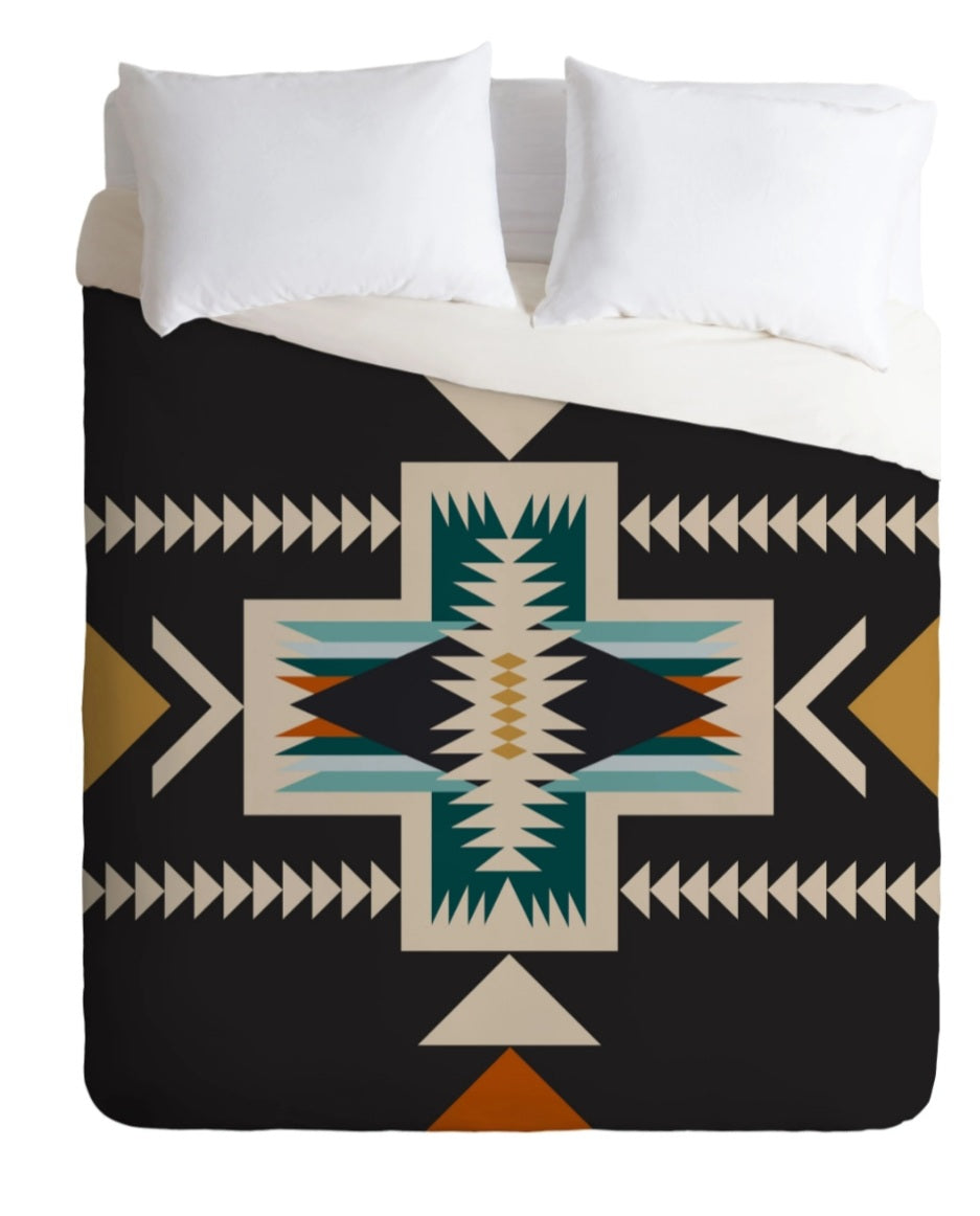 Ruidoso Duvet Cover - aztec, aztecprint, bedding, bedspread, blanket, comforter, cover, duvet, pendleton, southwestern, western -  - Baha Ranch Western Wear