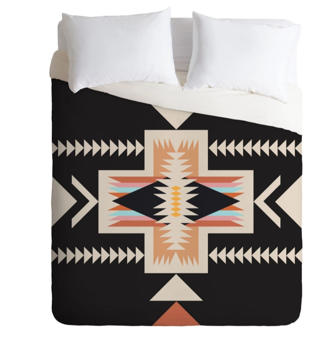 Red River Duvet Cover - aztec, aztecprint, bedding, bedspread, blanket, comforter, cover, duvet, pendleton, southwestern, western -  - Baha Ranch Western Wear
