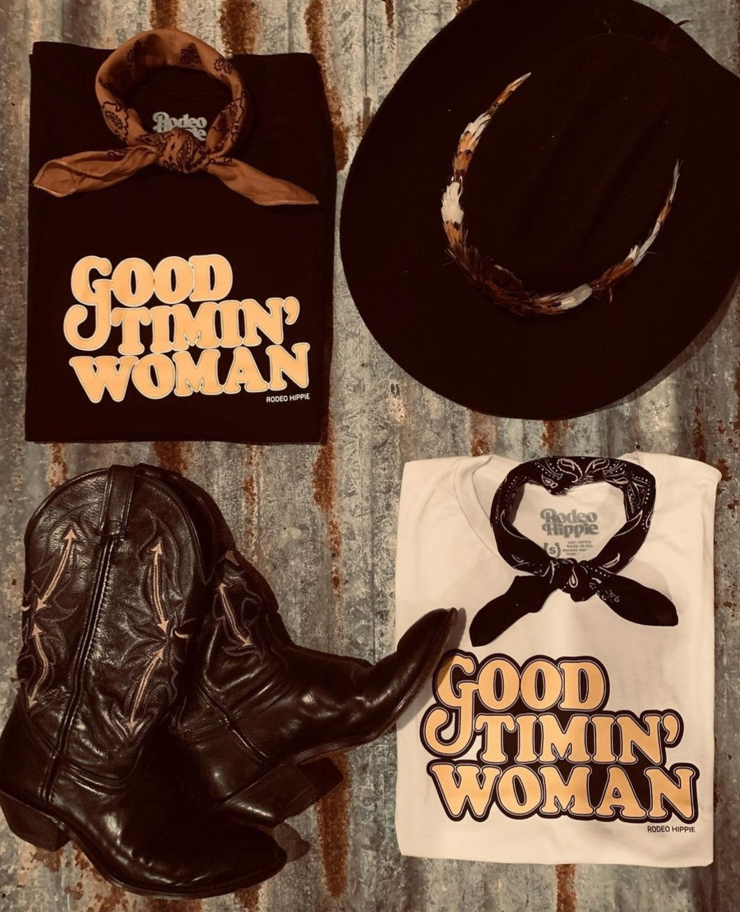 Good Timin Woman PRE ORDER! - beer, beer drinkin, cowboy, cowboys, cowgirl, drinkin, good, graohic, graohictee, graphic, graphic t, graphic tee, graphic tees, graphic top, graphict, hell, hippie, raise, rodeo, shirt, t, te, tee, tees, timin, timing, western, woman - Shirts & Tops - Baha Ranch Western Wear