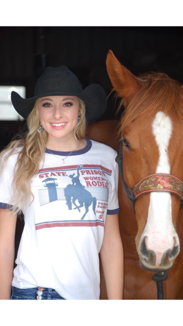 State Prison Women's Rodeo Vintage Ringer