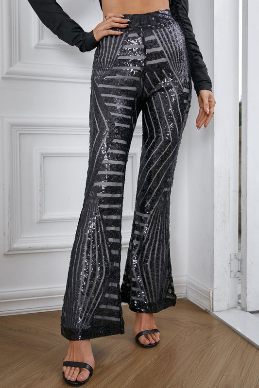 SAMPLE SALE - AZTEC SEQUIN FLARES - 30"INSEAM choice of colors SIZE SMALL