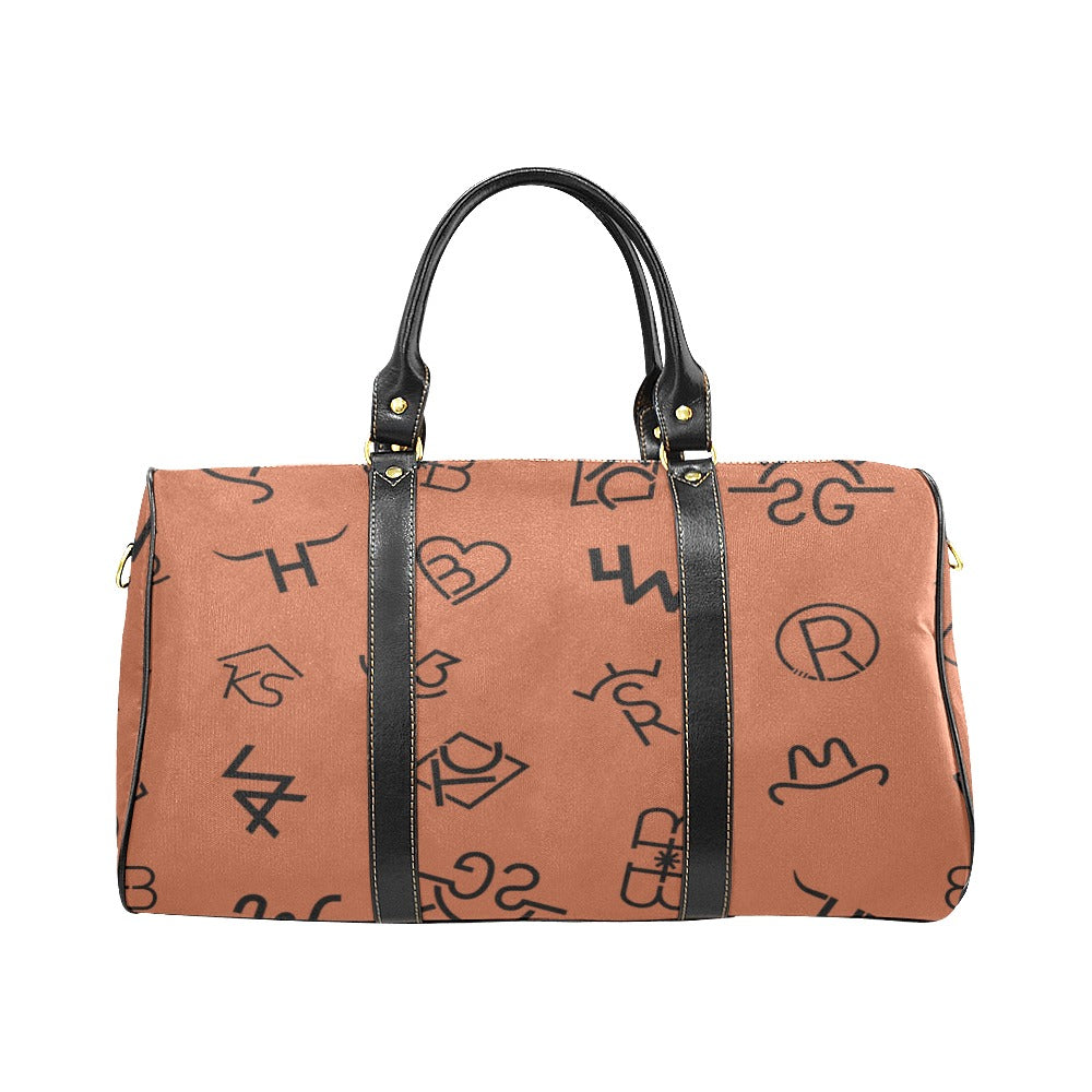 Rust Cattle Brands Small Travel Bag