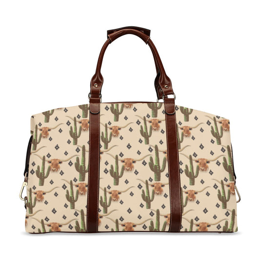 Longhorn Cactus Large Travel Flight Bag