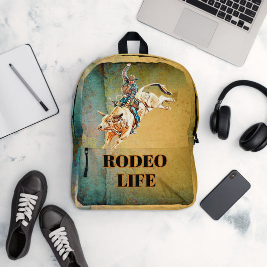 Bullrider Rodeo Life Backpack - back pack, backpack, bull rider, bullrider, gym, rodeo, rodeo life, rodeo style, rodeolife, weekend, workout -  - Baha Ranch Western Wear