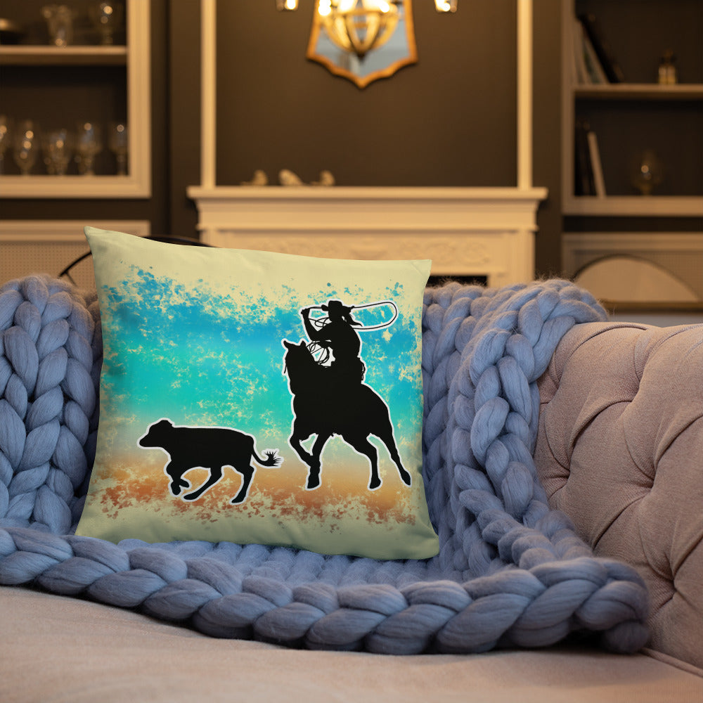 Breakaway Roper Pillow - accent pillow, accent pillows, accent throw pillow, accentpillows, break away, breakaway, breakaway cowgirl, breakaway roping, cowgirl, cowgirl pillow, home, home decor, pillow, pillows, ranchhome, rodeohome, roper, roping, southwesternhome, southwesternhomedecor, throw pillow, throw pillows, western home, western pillow -  - Baha Ranch Western Wear