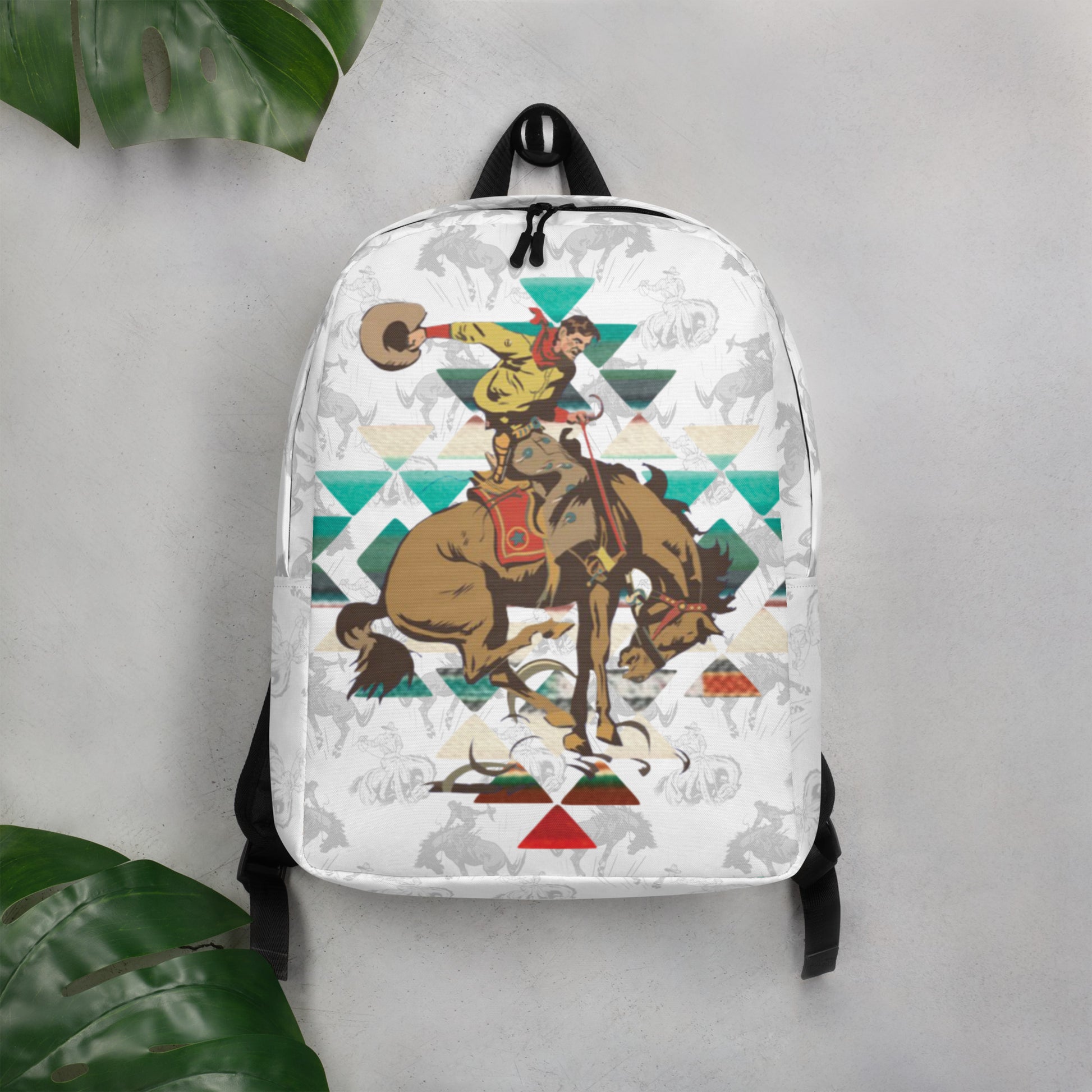 Aztec Bronc Minimalist Backpack - aztec, aztec bronc, back pack, backpack, bronc, bronco, gym, rodeo, rodeo life, rodeo style, rodeolife, weekend, workout -  - Baha Ranch Western Wear