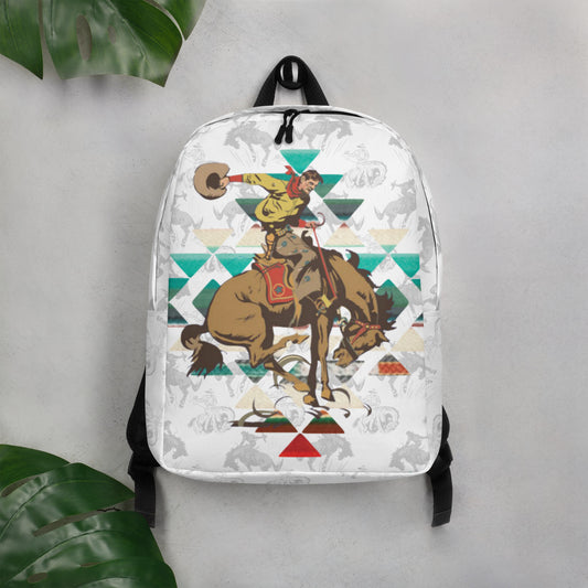 Aztec Bronc Minimalist Backpack - aztec, aztec bronc, back pack, backpack, bronc, bronco, gym, rodeo, rodeo life, rodeo style, rodeolife, weekend, workout -  - Baha Ranch Western Wear
