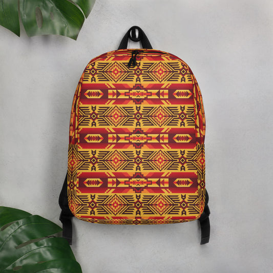 Native Print Minimalist Backpack - aztec, aztec print, back pack, backpack, bag, gym, native, native print, rodeo, western, western backpack, workout -  - Baha Ranch Western Wear
