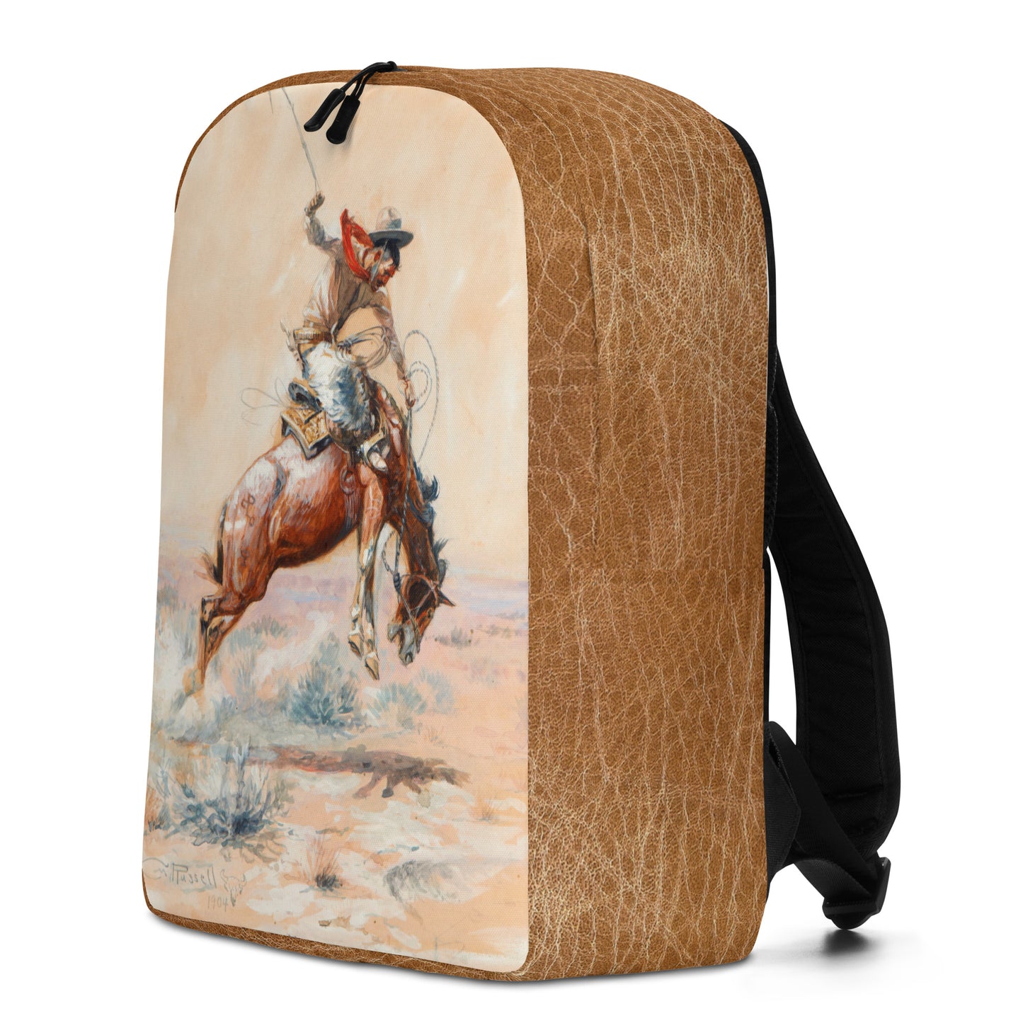 Vintage Western Minimalist Backpack - back pack, backpack, bronc, cowboy, minimalist, real cowboy, vintage -  - Baha Ranch Western Wear