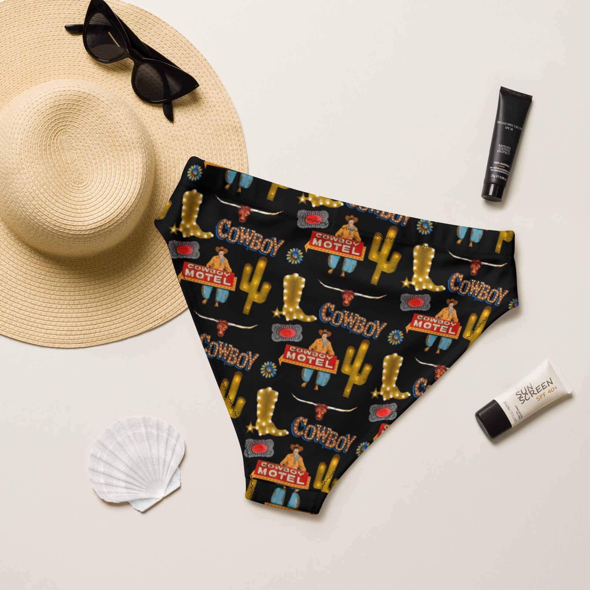 Yeehaw All Cowboy Bikini Bottom Baha Ranch Western Wear