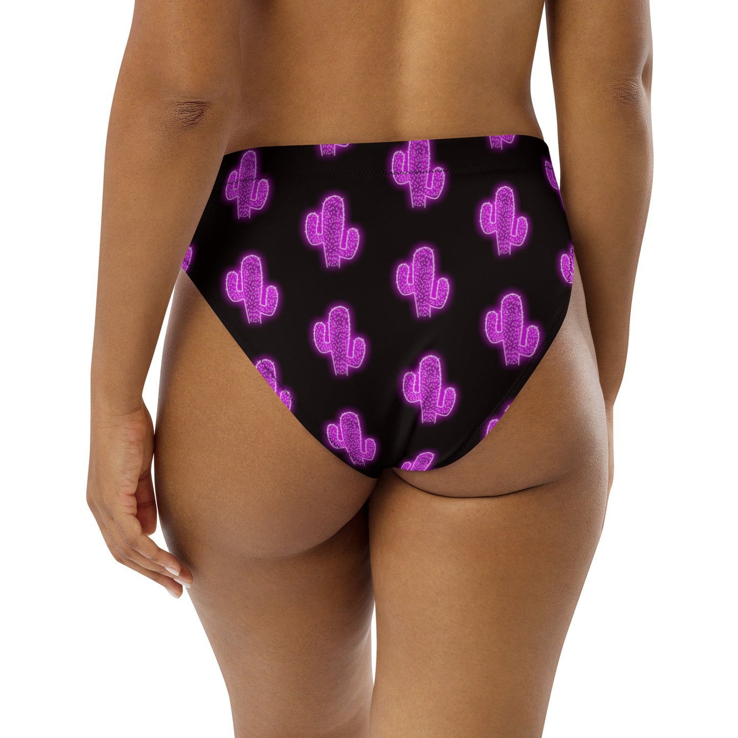 Yeehaw Purple Neon Cactus Bikini Bottom - #bkbottom, cactus, cactus print, neon, purple, swim, swim suit, swim wear, swimming -  - Baha Ranch Western Wear