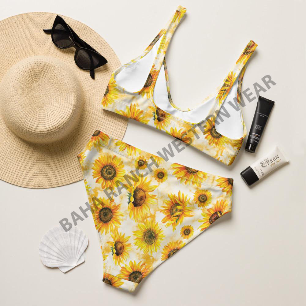 Yeehaw Sunflower Bikini  Baha Ranch Western Wear
