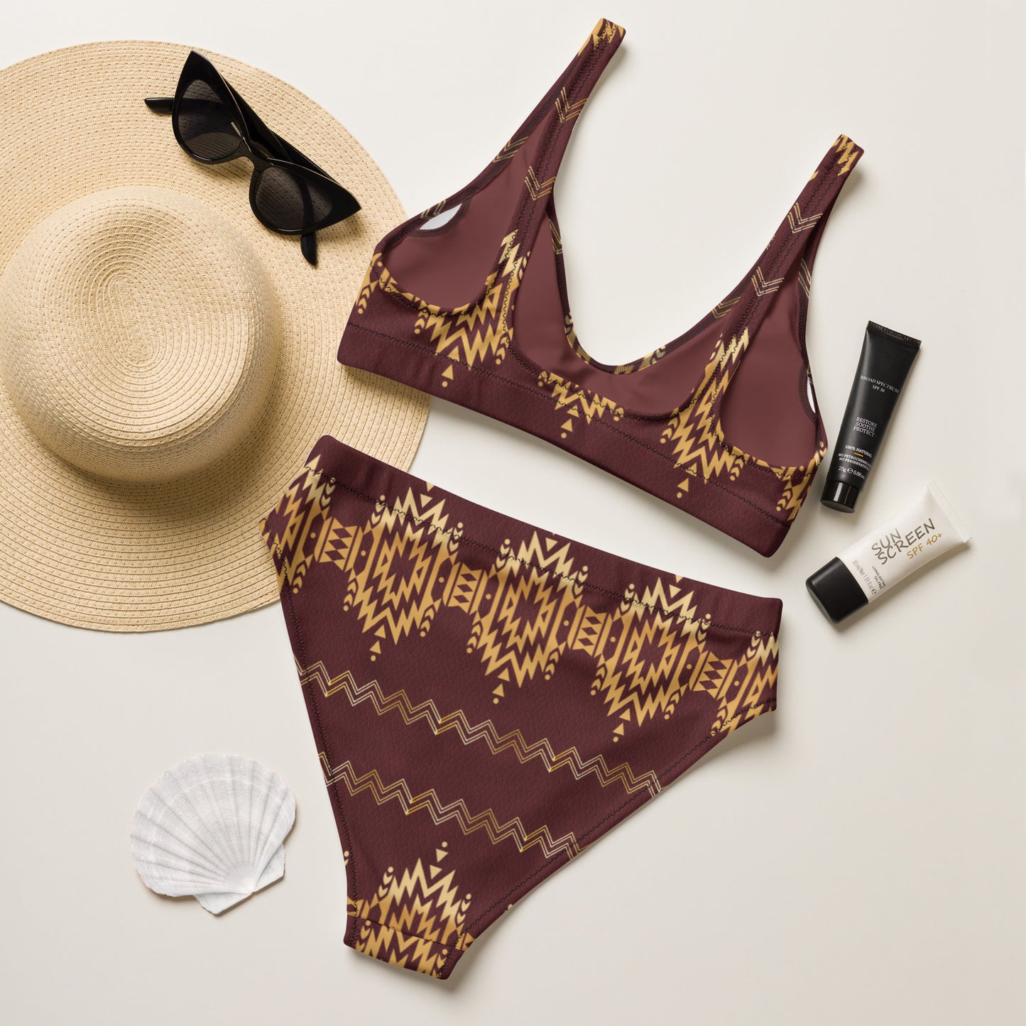 Yeehaw Gold Aztec Bikini - #bk, #swim, #swimming, #swimmingsuit, #swimmingsuits, #swimwear, #westernswimsuit, aztec, aztec print, bikini, bikini swim suit, bikini swim wear, brown, cowgirl, gold, gold aztec, rust, rust color, swim suit, swim suits, swim waer, swim wear, swim wera, swimming suit, swimming suits, swimsui, swimsuit, swimsuits, swimsuts, swimwaer, wester, western, western print, yeehaw swimsuit -  - Baha Ranch Western Wear