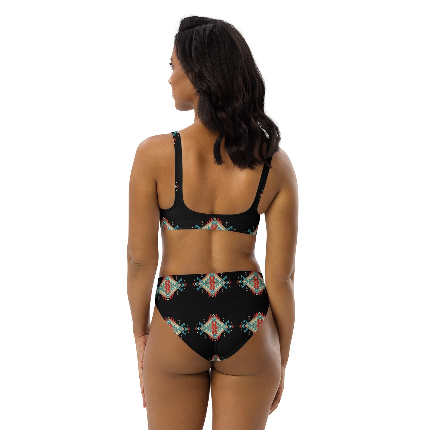 Yeehaw Black Aztec Bikini - #bk, aztec, bikini, bikini set, black, black aztec, black aztec bikini, yeehaw, yeehaw bikini -  - Baha Ranch Western Wear