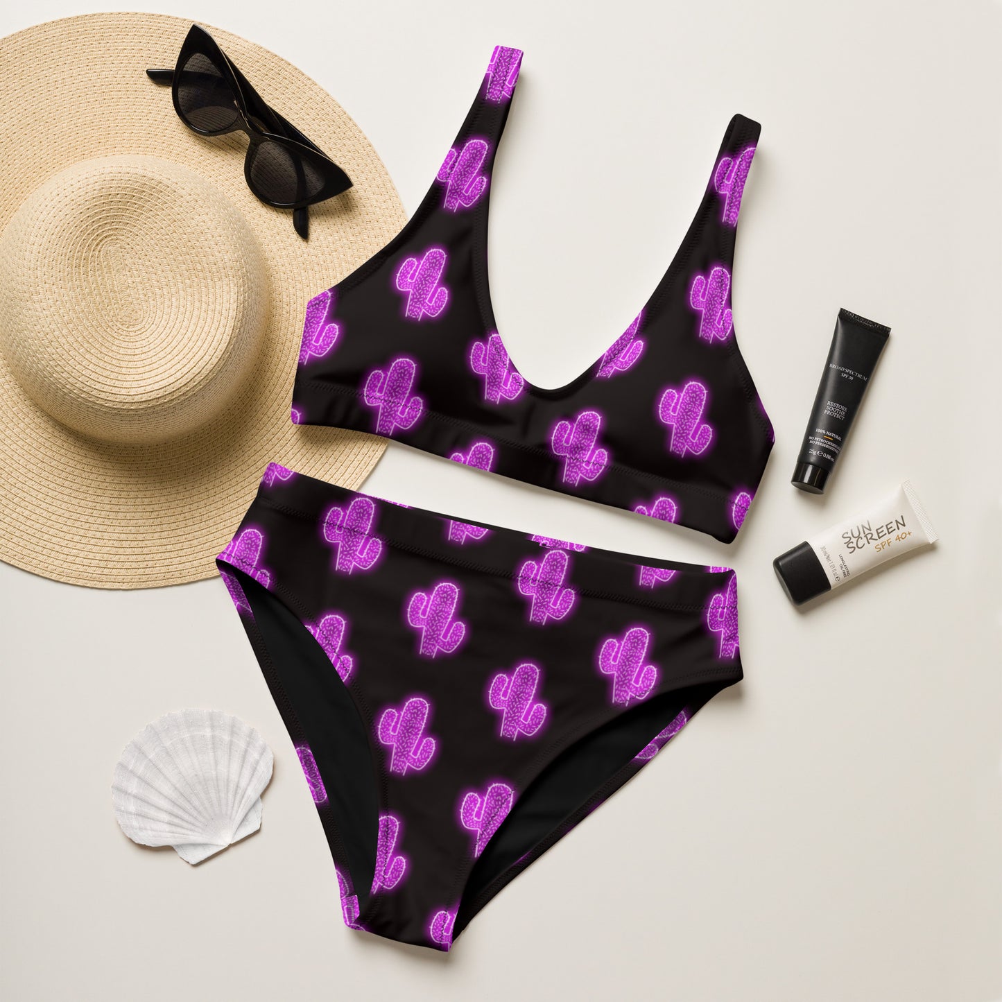 Yeehaw Purple Neon Cactus Bikini - #bk, #swim, #swimming, #swimmingsuit, #swimmingsuits, #swimsuits, #swimwear, #westernswimsuit, bikini, bikini swim suit, bikini swim wear, cactus, cactus print, swim suit, swim suits, swim waer, swim wear, swim wera, swimming suit, swimming suits, swimsui, swimsuit, swimsuts, swimwaer, yeehaw swimsuit -  - Baha Ranch Western Wear