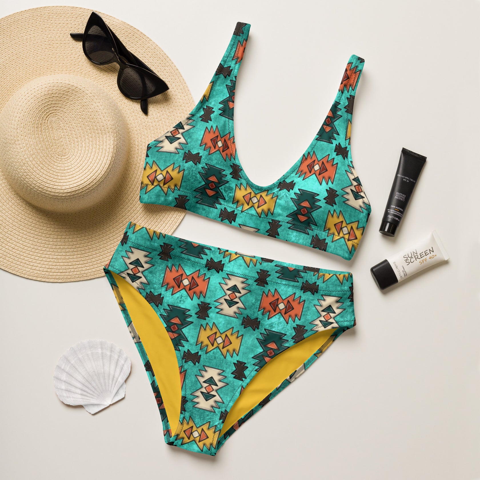 Baha Ranch Yeehaw Black Aztec Bikini main image 0