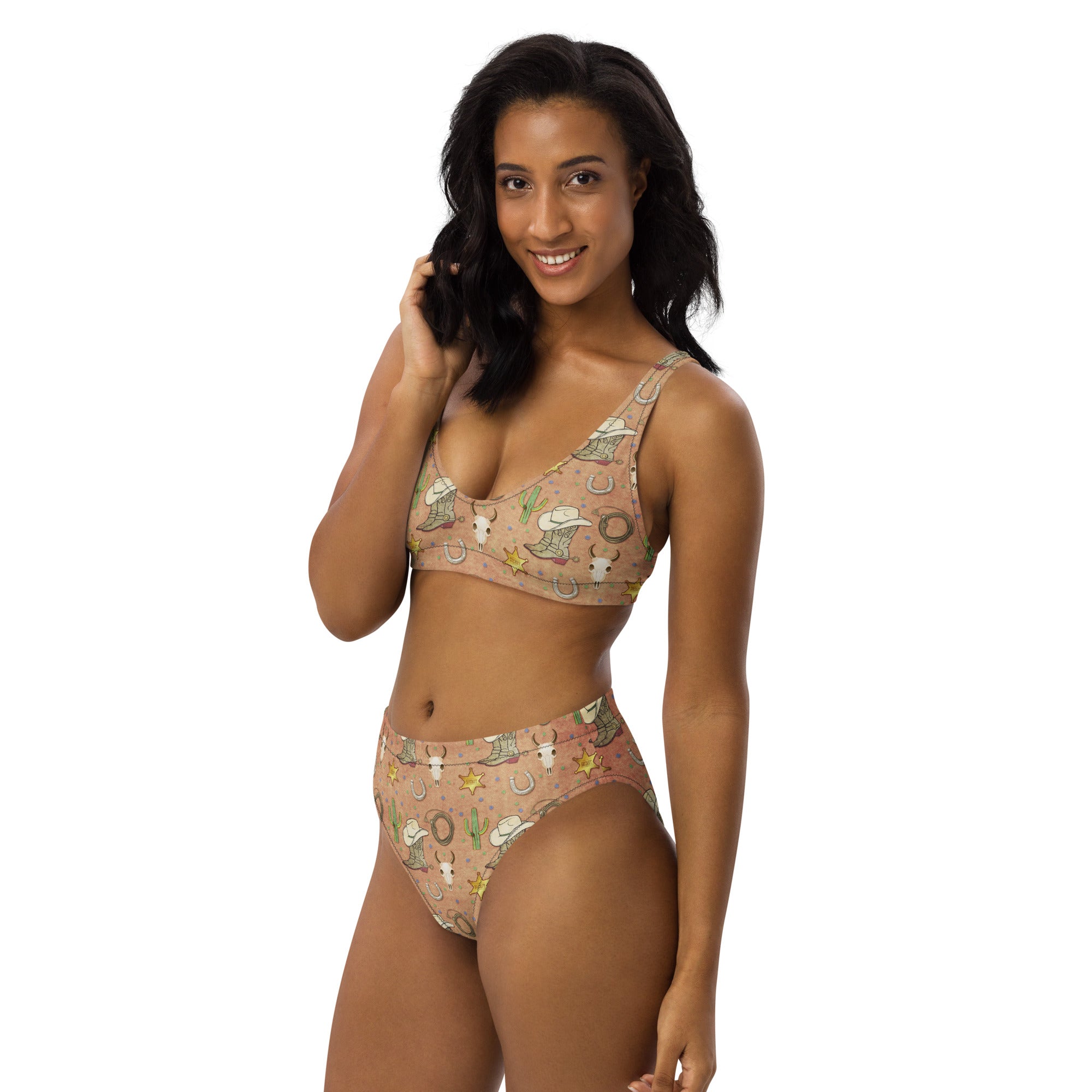 Yeehaw Desert Symbols Bikini Baha Ranch Western Wear