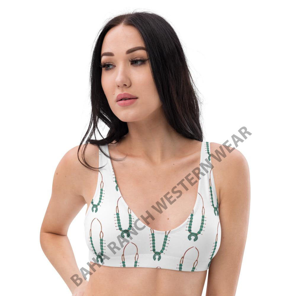 Yeehaw Squash Blossom Bikini Top - #bktop, #swimming, #swimmingsuit, bikini, bikini suit, bikini swim suit, southwestern, squash, squash blossom, squash blossom print, squash blossoms, squashes, swim suit, swim suits, swim waer, swim wear, swim wera, swimming suit, swimming suits, swimmingsuits, swimsuit, swimsuits, swimsuts, swimwaer, swimwear, turquoise, turquoise squash, turquoise squash blossom, western -  - Baha Ranch Western Wear