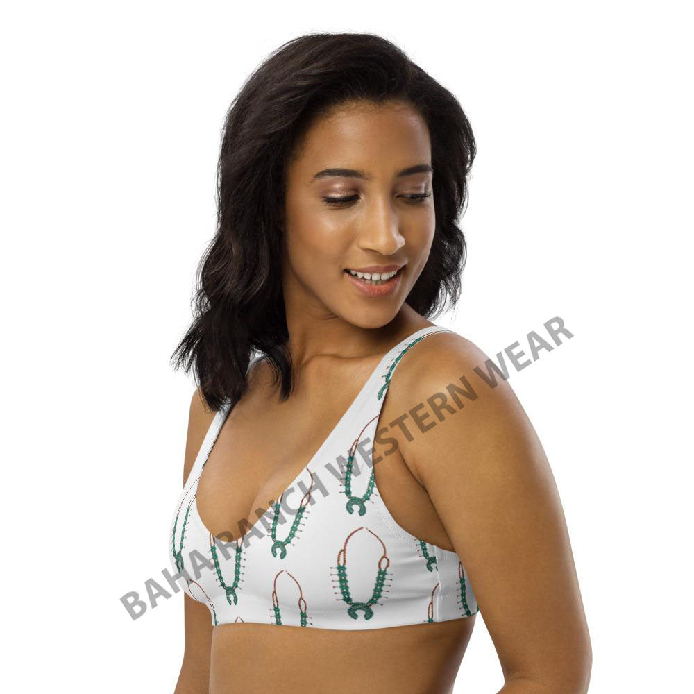 Yeehaw Squash Blossom Bikini Top - #bktop, #swimming, #swimmingsuit, bikini, bikini suit, bikini swim suit, southwestern, squash, squash blossom, squash blossom print, squash blossoms, squashes, swim suit, swim suits, swim waer, swim wear, swim wera, swimming suit, swimming suits, swimmingsuits, swimsuit, swimsuits, swimsuts, swimwaer, swimwear, turquoise, turquoise squash, turquoise squash blossom, western -  - Baha Ranch Western Wear