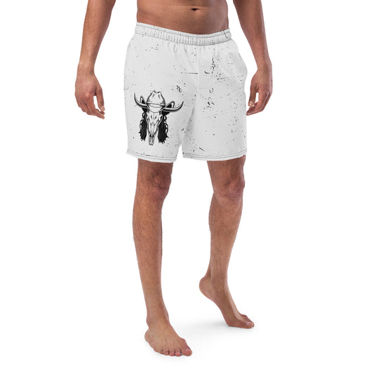 Mullet Cowboy Men's Swim Trunks - #swimsuit, #swimwear, men, mens, swim, swim trunks, swimming, swimtrunks, trunks -  - Baha Ranch Western Wear