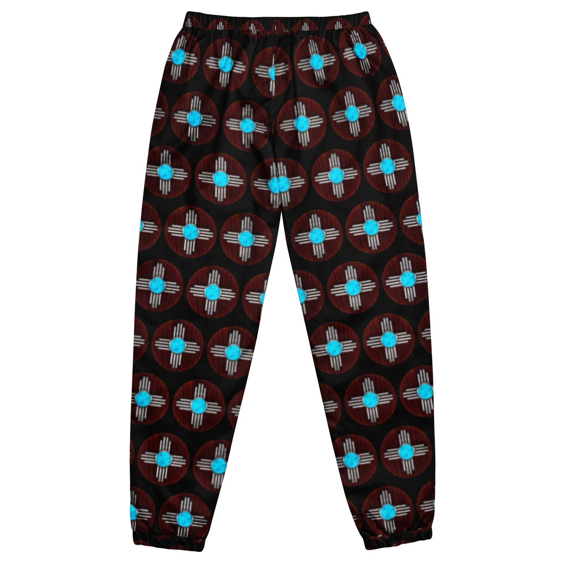 Turquoise Zia Unisex Track Pants - mens, track, track pants, unisex, womens, work out, workout, zia, zia design -  - Baha Ranch Western Wear
