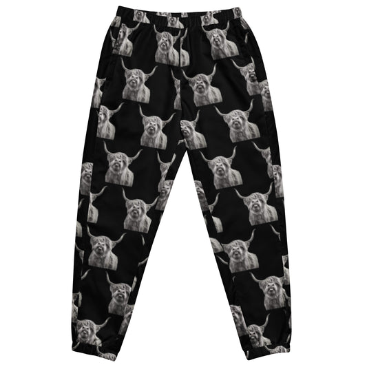 Highland Cow Unisex Track Pants - highland cow, highland cows, pants, track, track pants, western -  - Baha Ranch Western Wear