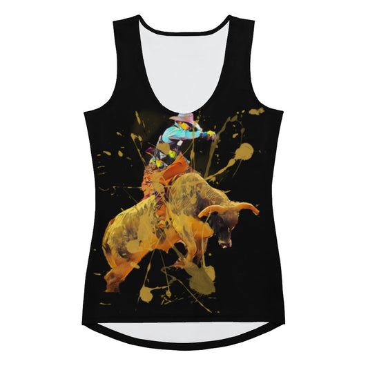 Bull Rider Tank Top - bull, bull rider, bull riding, tank, tank top, womens -  - Baha Ranch Western Wear