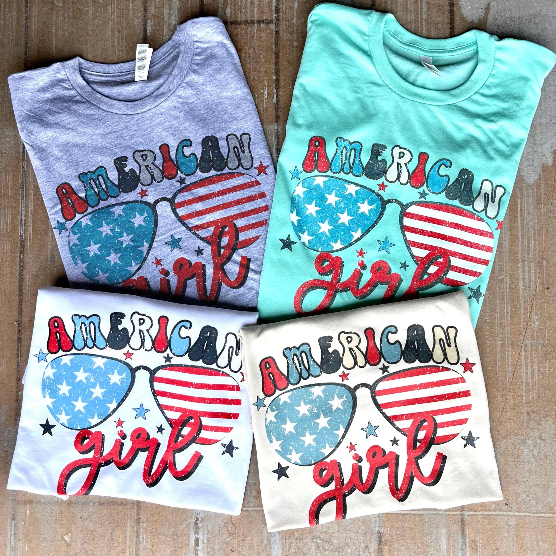 American Girl Stars & Glasses - choice of colors ! - 4thofjuly, American, american flag, americana, patriotic, PATRIOTICFASHION, usa -  - Baha Ranch Western Wear