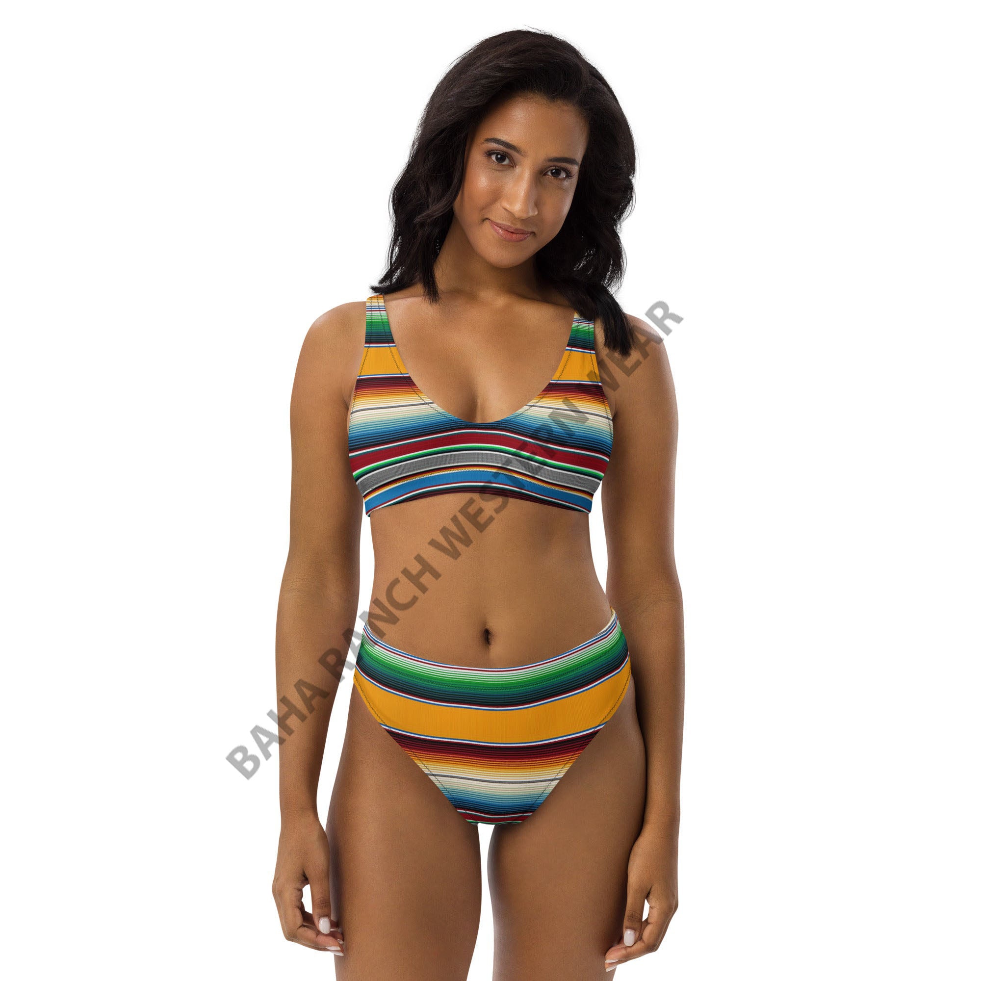 Yeehaw Mustard Serape Bikini Baha Ranch Western Wear