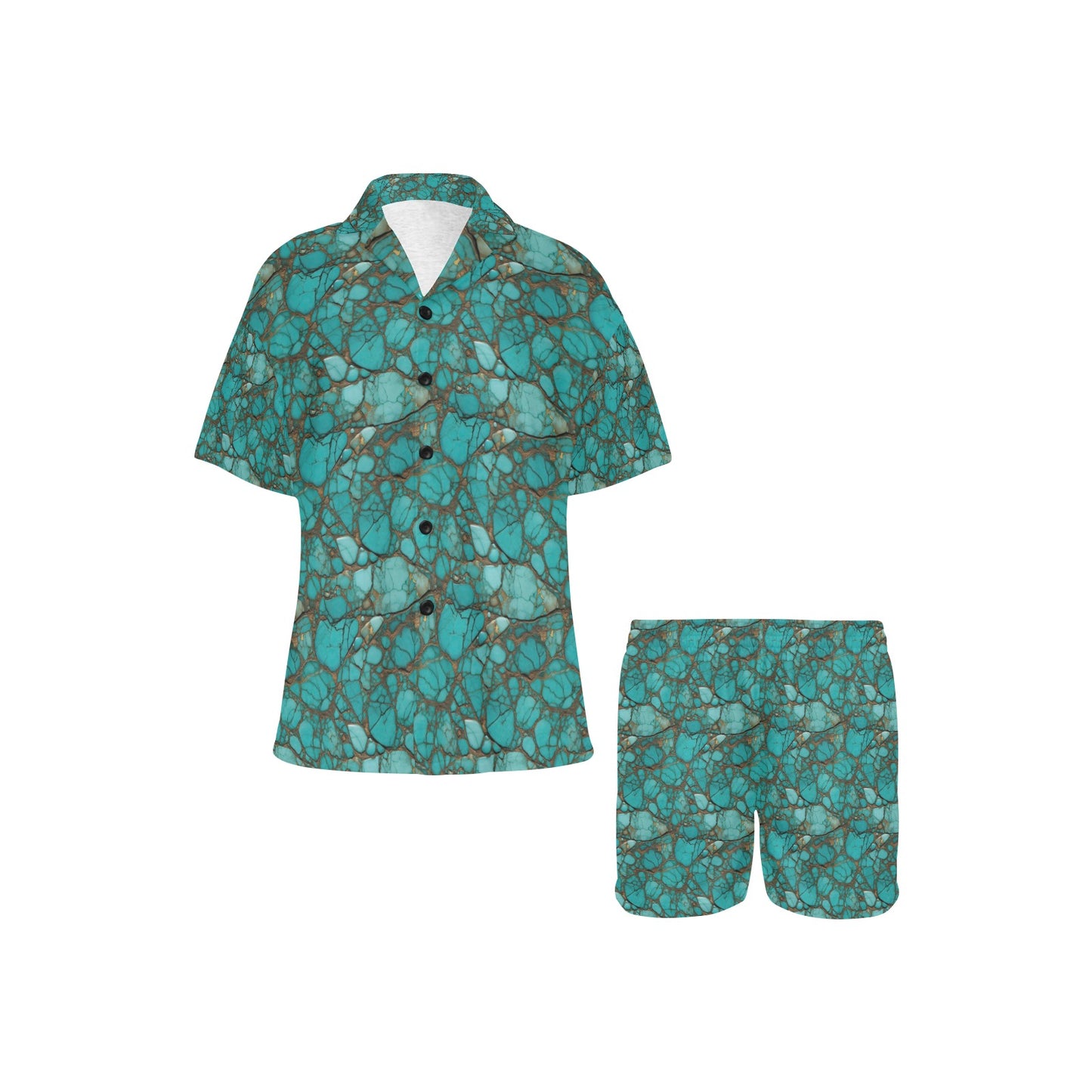 All Turquoise Women's Pajama Set