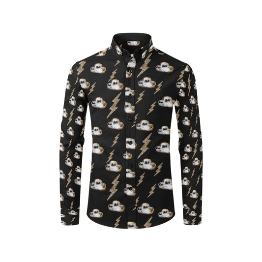 Lightning Cowboy Hat Western Unisex Button Up Shirt