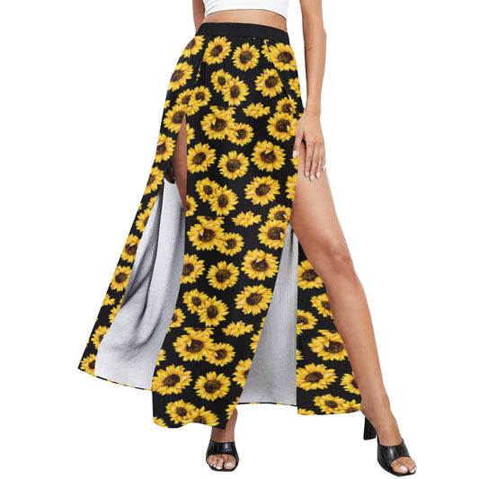 Sunflowers Beach Maxi Skirt