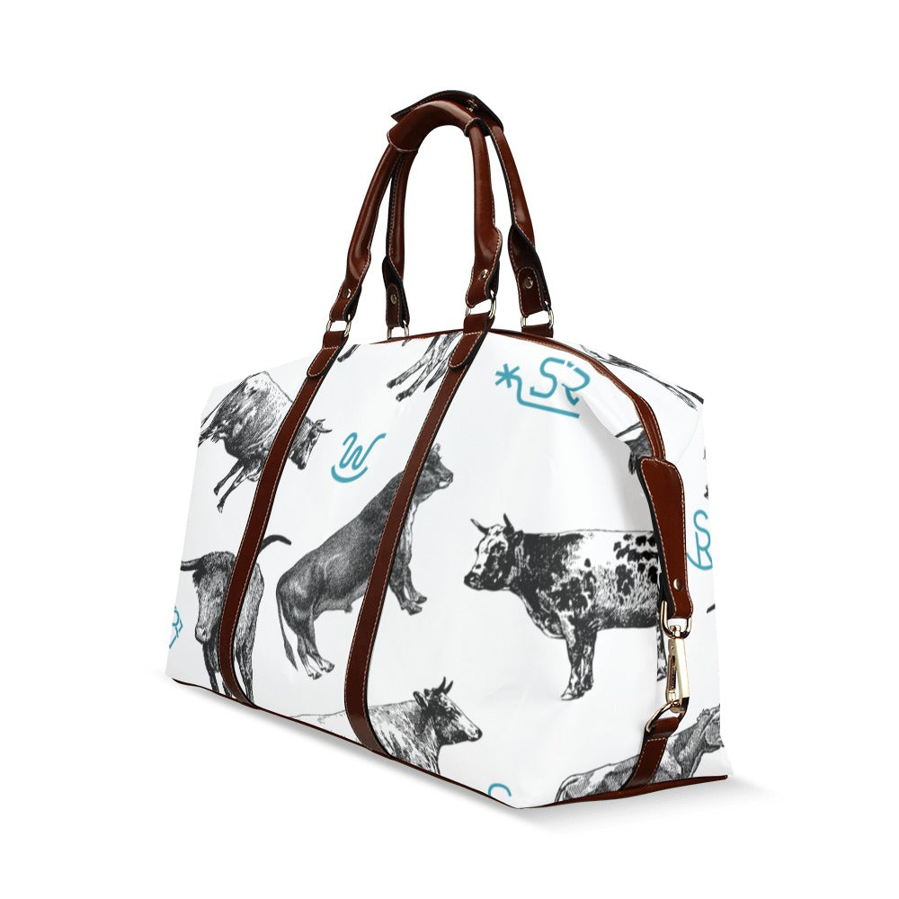 Cattle and Brands Large Travel Flight Bag