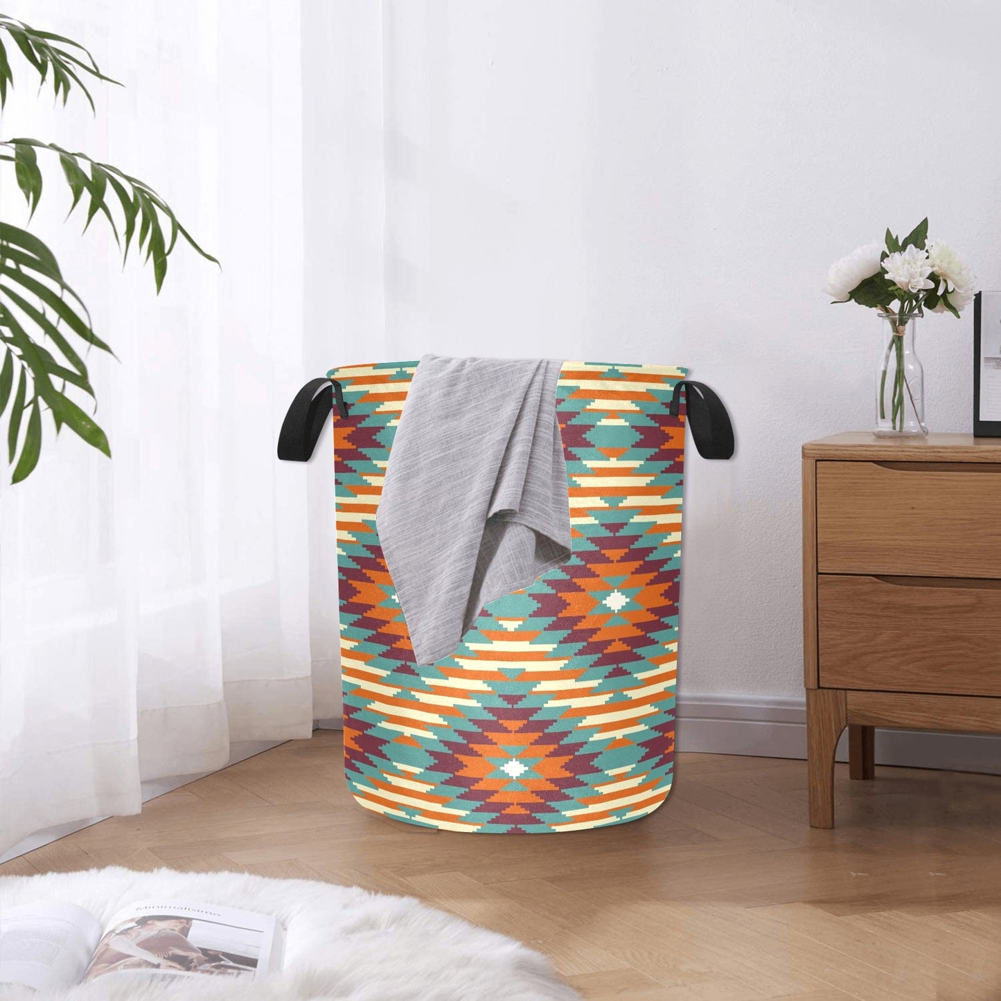 Southwest Aztec Large Storage Laundry Basket