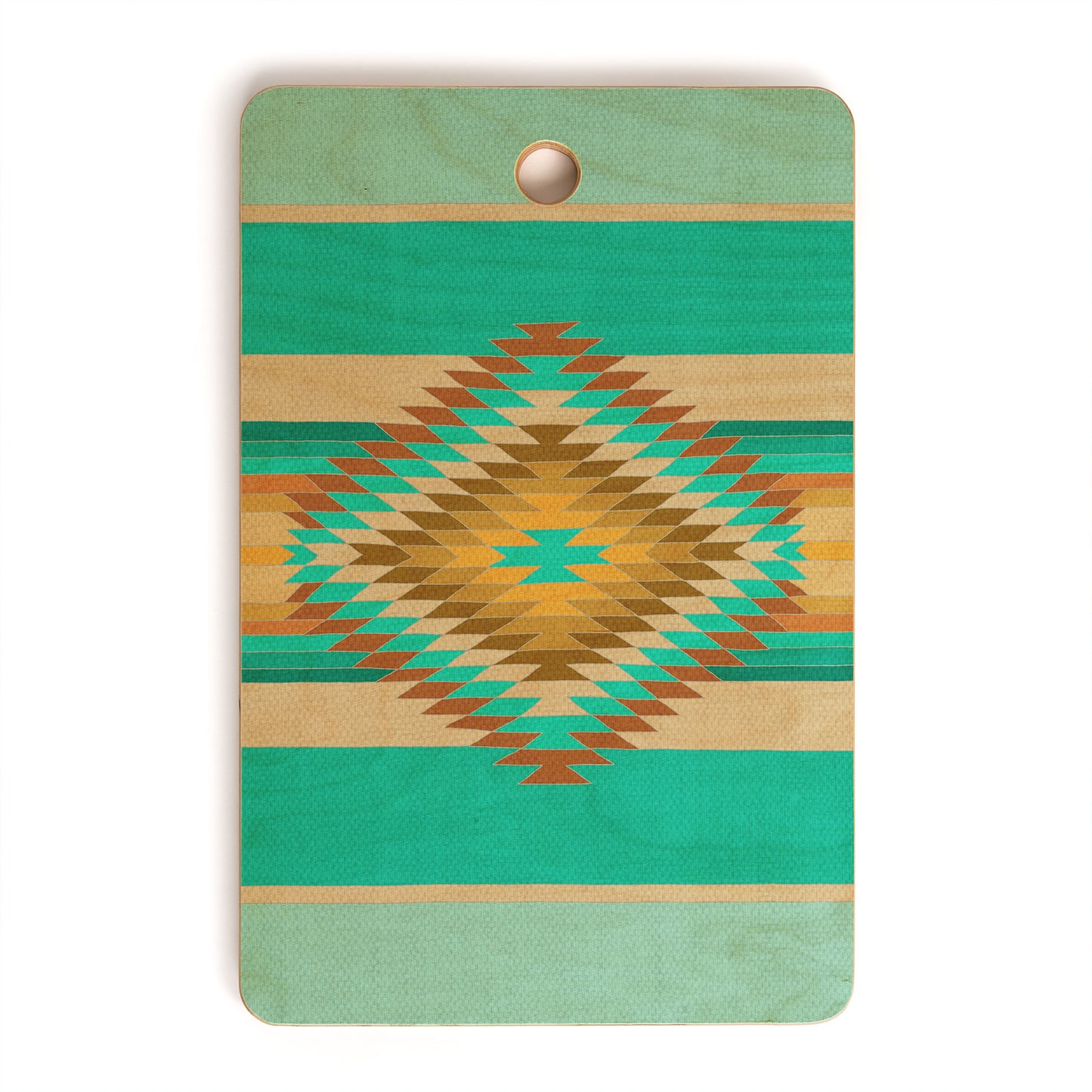 Turquoise Aztec Cutting Board - accessories, aztec, board, cutting, decor, geo, geometric, home, home decor, homedecor, kitchen, ranch, ranchhome, southwestern, western - fiesta teal - Baha Ranch Western Wear