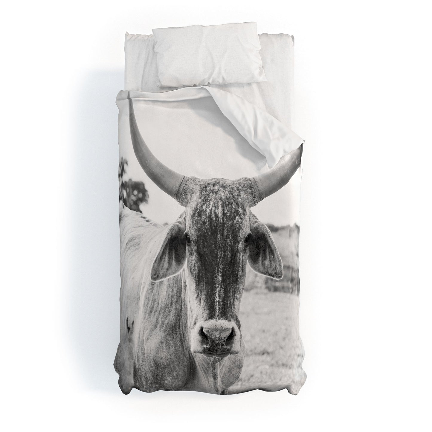 Boss Bull Duvet Cover - bedding, beddinng, bedspread, blanket, bull, bull he, bull head, bullhead, bullheas, bulls, comforter, cover, cow, cow print, cow prints, cow prnit, coww print, cowws, decor, duvet, duvet cover, duvetcover, farm, home decor, homedecor, longhorn, ranch, southwestern, western, western decor, western home decor, westernbedding, westerndecor, westernhomedecor -  - Baha Ranch Western Wear