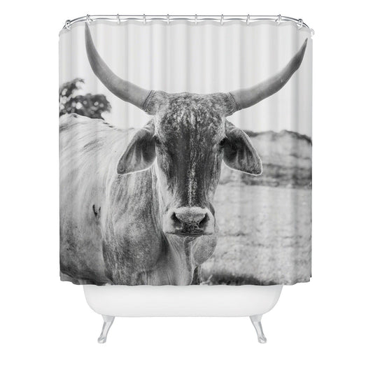 Boss Bull Shower Curtain - #bullhead, bath, bathroom, bathroom decor, bathroomdecor, boss bull, bull, bull he, bull head, bull headed, bullheas, bulls, cow, cow print, cowfarm, Cowprint, cows, cowss, coww print, cowws, curtain, cute cows, decor, farm, farm animals, home, home decor, longhorn, longhorn bull, ranch, rodeo, shower, shower curtains, shower curtians, western, western decor, western home decor, westernbath, westerndecor, westernhomedecor, westernshowercurtain -  - Baha Ranch Western Wear