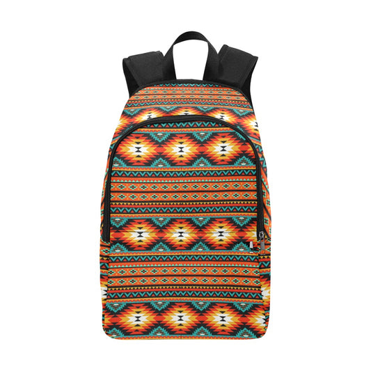 Orange Aztec Backpack