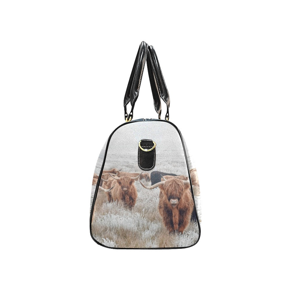 Highland Cow Small Western Travel Bag